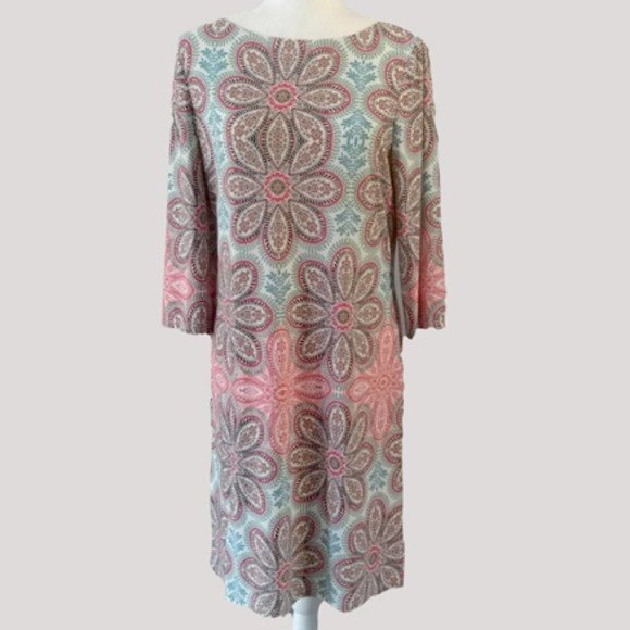 London Times Dresses & Skirts - London Times Retro Floral Print Tunic Dress, Size 14